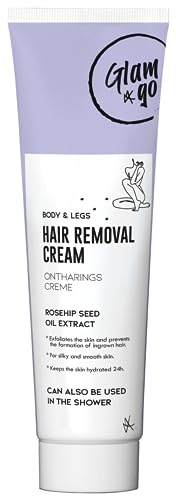 Glam&Go Haarentfernungscreme für Körper und Beine – Mühelose Enthaarung – 150 ml