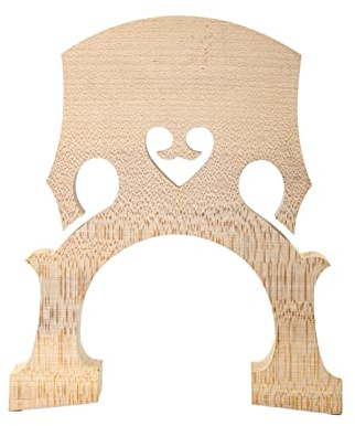 Cello Bridge, Full Size Cello Maple Bridge, 1/8 1/4 1/2 3/4 4/4, Solid Maple Wood Cello Bridge Replacement Parts with Cello Musical Instrument Accessory (1/8)