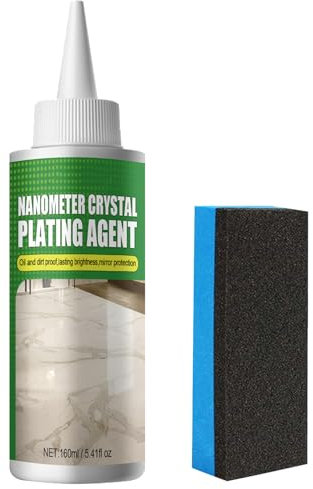 Agente di Placcatura in Cristallo Nano in Pietra di Marmo,Stone Nano Crystal Plating Agent,Marmo Crystal Plating Agent,Detergente Smacchiatore per Pietra,Rapido ed Efficace,160ml