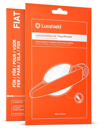 Luxshield bil dörrhandtag skyddsfilm infällt grepp för Fiat Grande Panda I 2025-2026 - repskydd, lackskyddsfilm - transparent glansig