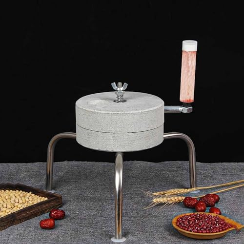 Grain Mill Stone Grinders Broyeurs à café Moulin à Grains Manuel à manivelle pour Riz Capsicum Gruau d'Avoine, Cacahuètes Farine de maïs Moulin en Pierre Moulin à café avec Support, Artisanal Chinois