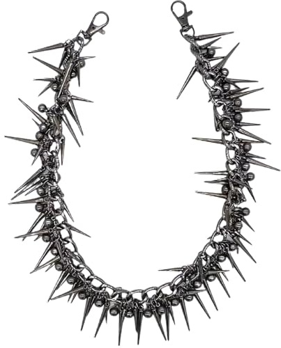 PINKPIN Pants Chain Accessory for Wallets and Keys Rivet Waist Chains Punk Hip-Hop Streetwear Pants Chain for Men & Women Gothic Unisex Belt Accessory with Studs