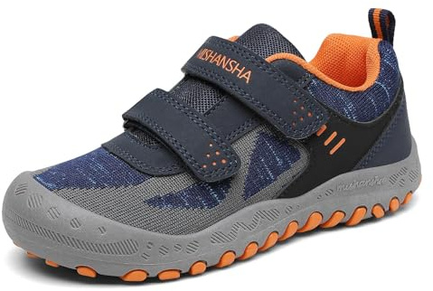 Mishansha Ragazza Scarpe da Ginnastica Traspirante Scarpa Trekking Confortevole All'aperto Sneaker, Blu Navy 27