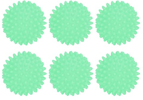 Bola de lavandería no PVC Safe reutilizable 6 piezas para lavadora lavadora suministros para el hogar ablandar tela de telas ablandador