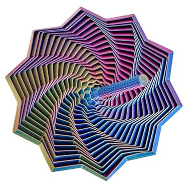 Juguetes para Anti-Estrés,Hexágono De Escritorio con Mango | Juguete Sensorial Expandido Fabricado con Impresión 3D | para Adultos, Hogar, Viaje, Estudio, Trabajo, Relajación, Concentración