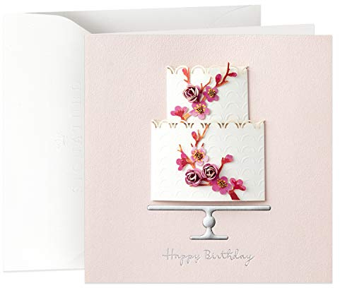 Hallmark Signature Birthday Card for Her (Cake)