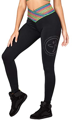 Zumba High Waisted Leggings for Women Dance Compression Butt Lift Workout Pants
