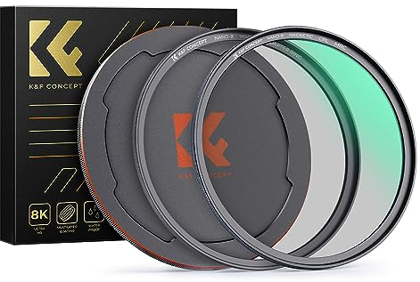 K&F CONCEPT Magnetischer CPL Filter 77mm Zirkular Polfilter Magnetischer Polarisationsfilter HD Optisches Glas mit Multi-Nano-Beschichtung (Nano-Xcel)