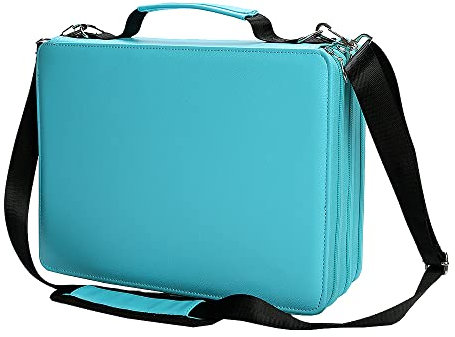 Lbxgap Marker Pen Organizer Case 168 Slots Large Capacity with Handy Wrap Portable Multilayer Holder for Watercolor Pencils & Gel Pen Markers