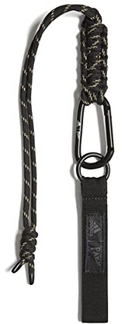 adidas Unisex Keychain Parley Ocean Plastic Lanyard, Black/Black/Savannah/Grey, HG8080, NS