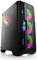 Gaming PC-Gehäuse Helios 250X - Midi-Tower, RGB Beleuchtung (inkl. Steuerung), Glas-Seitenteil, vormontierte Lüfter, ATX, Micro-ATX, Mini-ITX, schwarz