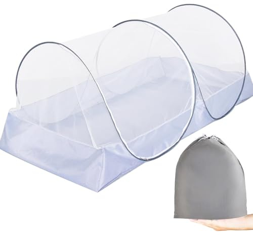 STFALI Moustiquaire de lit 200 x 100 x 73 cm, moustiquaire pop-up, tente de lit, tente de lit pliable pour enfants, bureau, camping en plein air, facile à ranger et à transporter