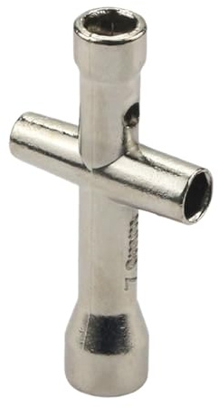 Llave cruzada para zócalos, llaves de mantenimiento de tuercas, llave de vidrio transversal portátil, reparaciones domésticas, aplicaciones industriales y eléctricas | Resistente a llaves cruzadas