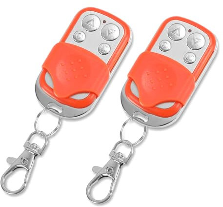 Jopassy Garagentoröffner Fernbedienung 433 MHz, 2x Garagentor Fernbedienung mit 4 Tastenfunktionen für Garagentore, Tore