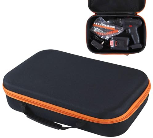 Storage Case For Electric Drill - Portable Hard Shell Waterproof Storage Case | Tool Container Bag | Organizer Tool Bag Pouch | Electric Drill Carry Box For Grinder Driver Hand Tools Accessory