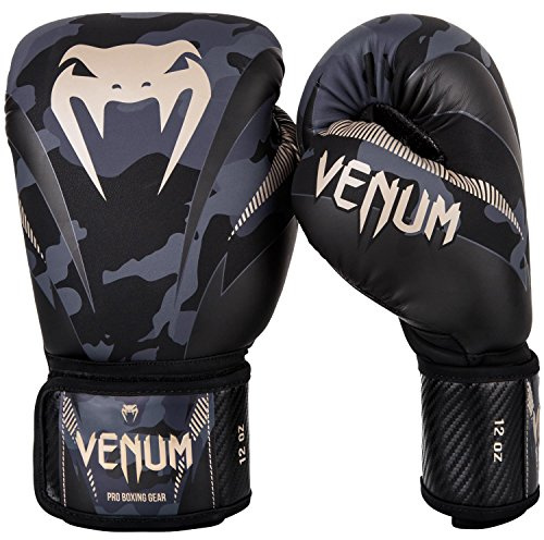 VENUM Impact, Guanti da Boxe Uomo, Camo Scuro/Sabbia, 16oz
