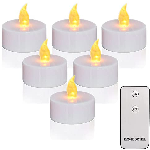 12 Pack Flameless Led Tea Lights Candles with Remote, Flickering Battery Operated tealight Candles with Remote,Electric Fake Candle in Warm Yellow for Home Decor and Seasonal Celebration