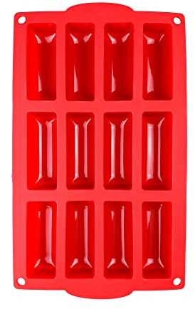 Jata HOGAR HMOL5211 - Molde de Silicona antiadherente para cocina y repostería. Exclusivo del Chef Bosquet. 12 barritas. Apto para horno, congelador, microondas y lavavajillas