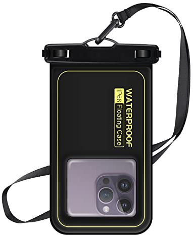 MR.LUYU wasserdichte Handyhülle, IPX8 Schwimmend Wasserfeste Handytasche Unterwasser Handyhülle für iPhone 15 Pro Max 14 Pro 13 12, Samsung S24 S23 Ultra, Huawei, Xiaomi, bis zu 6,9 Zoll