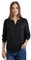 Street One Damen A345112 Tunika Bluse In Unifarbe, Schwarz, 42 EU