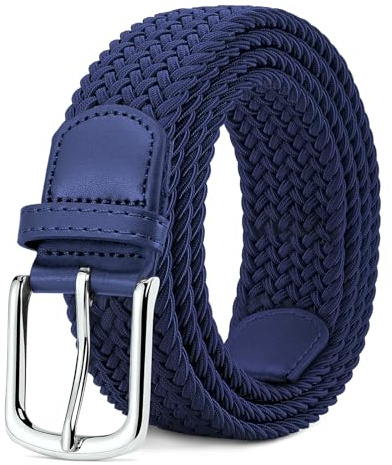 MATLAB Cinturón Trenzado Elástico - Cinturón Tejido Cinturón Golf para Hombres y Mujeres - 33 mm (1.25 ) Multi Colores