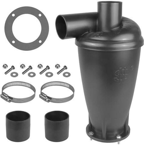 PRIMEBAG Zyklonabscheider für Staubsauger Vorfilter Staubsammler Zyklon Abscheider 50mm inkl. Zubehör - Bestleistung beim Saugen