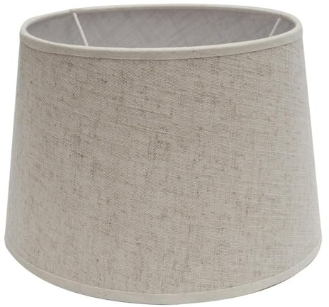 PRENDELUZ Abat-jour conique ouvert E27, diamètre 45 cm, base 35 cm, hauteur 30 cm, beige, idéal pour lampes de table ou lampadaires.
