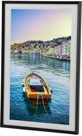 Elektronisk Fotoram, IPS Pekskärmsapp Remote Control Control -SD -kort 1 GB RAM 15,6 Tum Digital Fotoram USB anslutningar för Camping för Utomhus (EU)