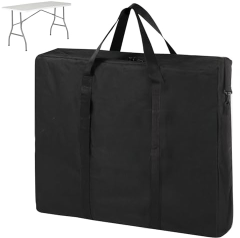 Novelfun Carry Bag for 6FT Folding Camping Table Waterproof Storage Bag | 600D Oxford, water and tear resistant, portable table carry bag with shoulder straps, outdoor storage bag for camping table