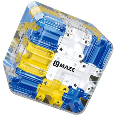 Genérico Large Labyrinth Maze Cube | 3D Maze Cube Puzzle,Fidget Toy For Stress Relief & Logic Training,High Difficulty Puzzle Ball, Educational Focus Game For Adults Teens