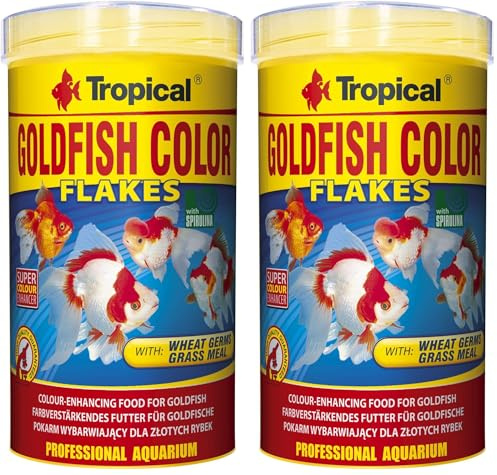 Tropical Goldfish Color 500ml / 100g - Nourriture rehaussant la Couleur pour Poissons Rouges (Lot de 2)