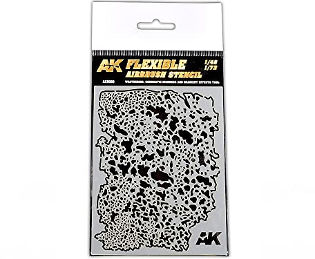 AK Interactive Weathering Flexible Airbrush Stencil 1/48 y 1/72 Escala Tool