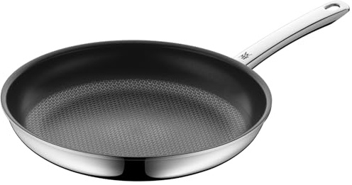 WMF Profi Resist Bratpfanne Induktion 28 cm, Mehrschichtmaterial beschichtet, Wabenstruktur, Antihaftversiegelung, Edelstahlgriff, Hitzebeständig und backofenfest bis 260°C