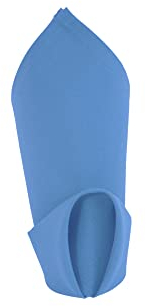 Weavric Cloth Dinner Napkin Bulk, Set of 12, 20 X 20 Inches 51 X 51 cm, Washable Wrinkle-Free Reusable Light Blue Table Napkins with Hemmed Edge for Christmas, Wedding, Party, Hotel, Restaurant