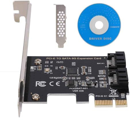 Scheda di espansione da PCI-E a SATA 3.0, schede adattatore di espansione ad alta velocità con interfaccia SATA a 2 porte, scheda PCI-E per interfaccia di programmazione IDE/AHCI per chassis, plug and
