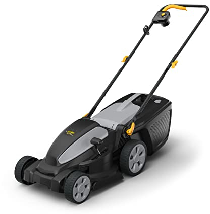 Alpina AL1 34 E Elektro-Rasenmäher, Schnittbreite 34 cm, 1200 W, 35 L Kunststoff-Grasfangkorb