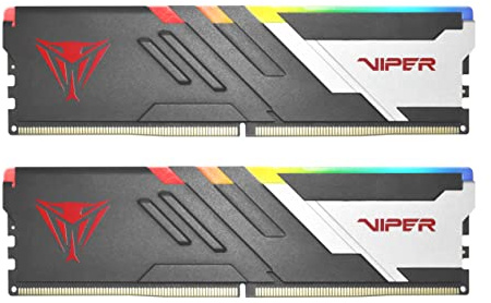 Patriot Viper Venom RGB DDR5 32GB (2 x 16GB) 5600MHz UDIMM Desktop Gaming Memory Kit - PVVR532G560C36K