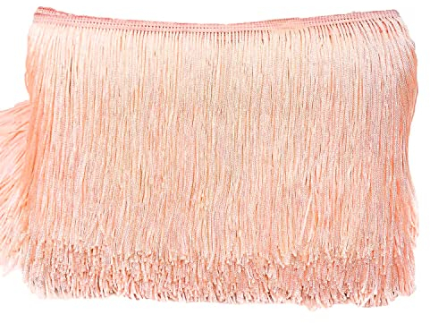 10 cm x 10 m Bordure franges Ruban dcoratif Frange de danse Frange coupe en soie Pour la couture, le bricolage, les vtements, la lingerie, les costumes, les rideaux, la dcoration, le mousseux