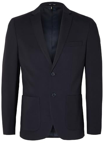 SELETED HOMME Herr Slhslim-Delon Jersey BLZ Flex Noos Blazer, marinblå blazer, 46