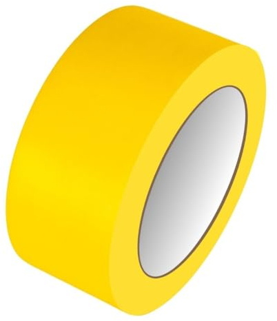 GTSE Nastro di marcatura per pavimento, 50 mm x 33 m, giallo – per piste da ballo e palestre, 1 Rotolo