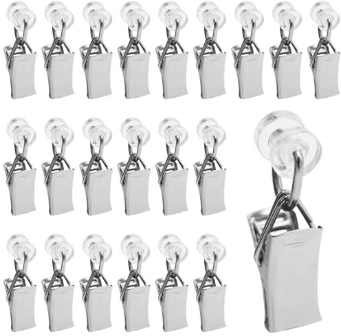 55 Stück T-Glider Vorhangklammern, Gardinenklammern, Vorhang Clips, Vorhang Klammern, Gardinenhaken für Schienen, Vorhang Haken Gardinenröllchen für Schiene, Riemenscheibe Vorhang Clip für T-Schienen