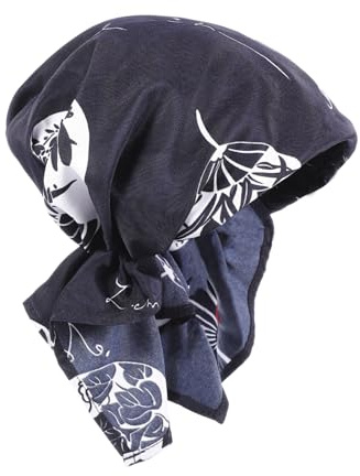 GLSTOY Sombrero De Trabajo Azul Gorro Cocinero para Cocina Turbante para Servir para Chef Restaurante