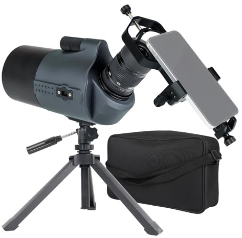Svbony SV41Pro Mini télescope d'observation Mak avec adaptateur SV214Pro pour smartphone, 28-84x80 mm, télescope Maksutov coudé FMC 3,2 cm, oculaire amovible compatible SC001