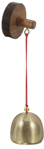 BAZEITFLOW Timbre de Puerta Campanilla Vintage de Madera con Diseño Creativo y Decoración Rústica para Entradas y Refrigeradores Colgante Decorativo Multifuncional para Casa y Tiendas