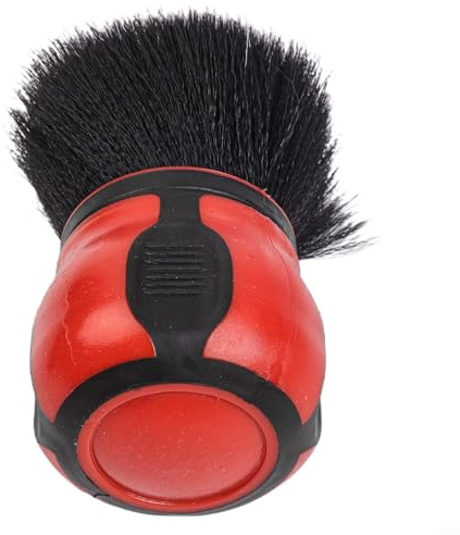 Eawfgtuw Brosses de nettoyage pour intérieur de voiture, brosse à poussière à poils doux pour roue et grille d'aération avec poignée ergonomique incurvée, rouge/bleu (rouge)