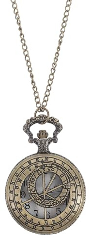 Holibanna Orologio da Tasca Digitale Vintage con Catena Pendente, Quadrante Digitale Traforato, Orologio da Collana Uomo Compatto per Accessori Abbigliamento e Regalo Festività