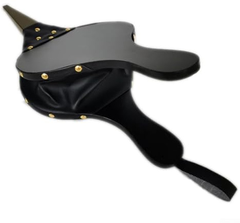 Soffietto manuale per camino e barbecue, 39 x 17 cm, in legno, per camini, griglie, stufe a legna e campeggio, design compatto portatile con flusso d'aria migliorato (nero)