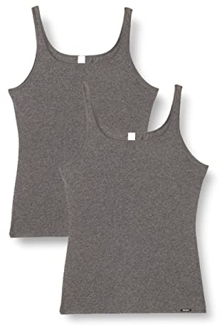 Skiny Damen Advantage Cotton Tank Top (DE/NL/SE/PL, Numerisch, 42, Regular, Regular, Anthra Melange)