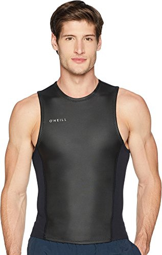 O'Neill Men's Reactor-2 2mm Pullover Wetsuit Vest, Lightweight Warmth with Good Flexibility for Surfing, Paddleboarding, Kayaking, Black, X-Large