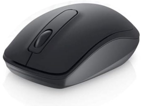 Dell WM118 Wireless Mouse, 1000DPI, 2.4 Ghz with USB Nano Receiver, Optical Tracking, 12-Months Battery Life, Plug and Play, Ambidextrous - Black